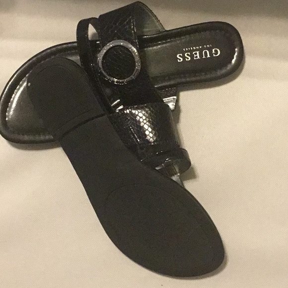 Black thong sandals - Picture 3 of 4